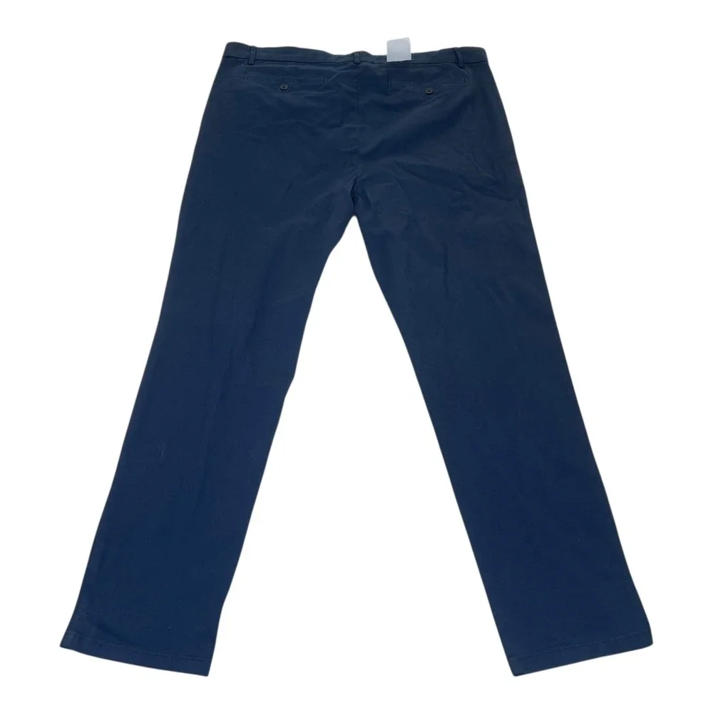NEW Banana Republic Mens Navy Blue Chino Pants Stretch Cotton 42x34 NWT 1768308‎